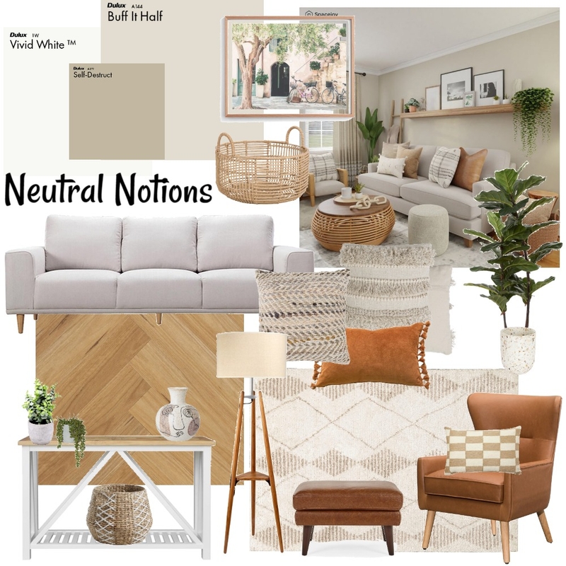 Neutral Notions Mood Board by Linsey on Style Sourcebook