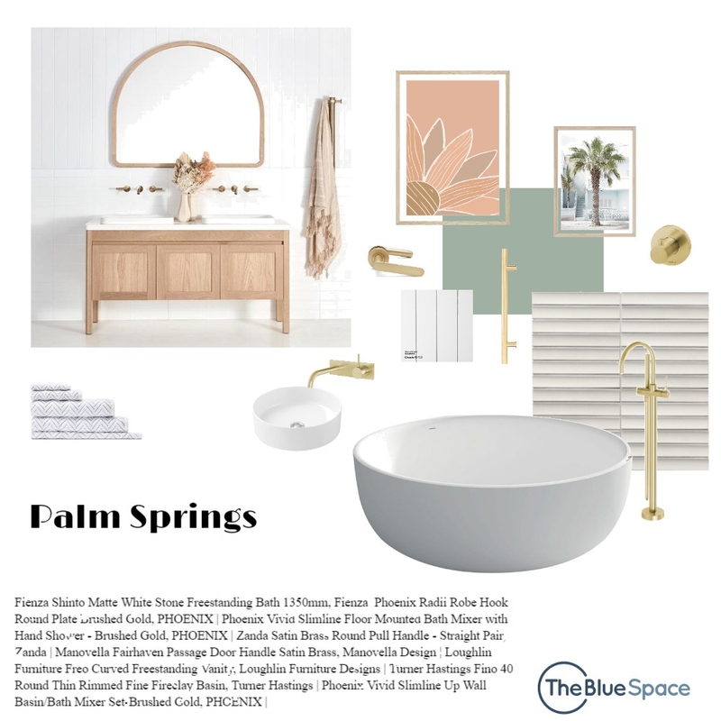 Palm Springs Mood Board by The Blue Space on Style Sourcebook