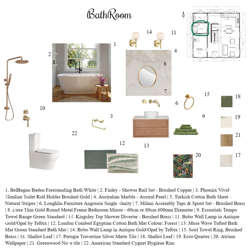 Bathroom Mood Board by Iman Sawan on Style Sourcebook