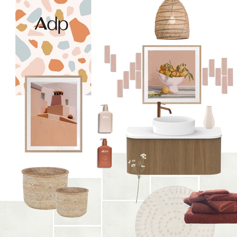 Boho Ensuite | Our Prime Oak Waverley & Soul Groove Tapware Mood Board by ADP on Style Sourcebook