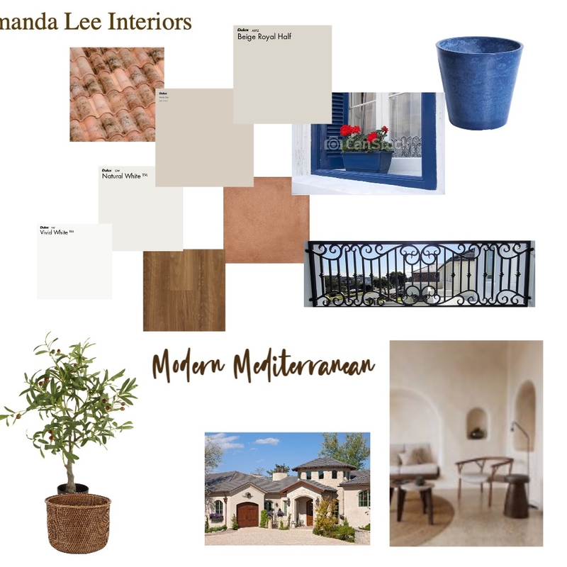 Modern Mediterranean Exterior Mood Board by Amanda Lee Interiors on Style Sourcebook