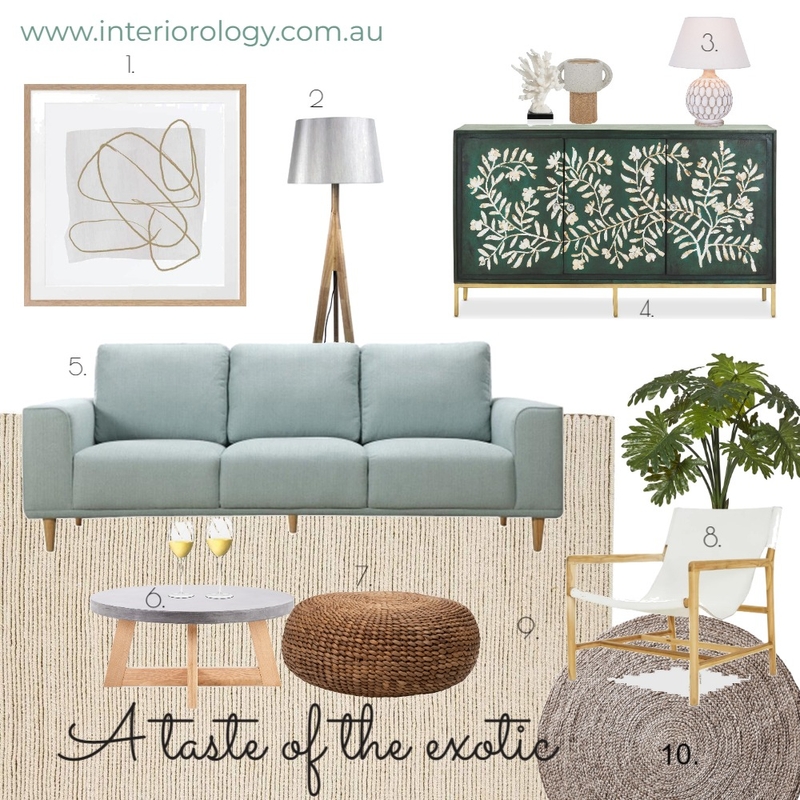 A taste of the Exotic Mood Board by interiorology on Style Sourcebook