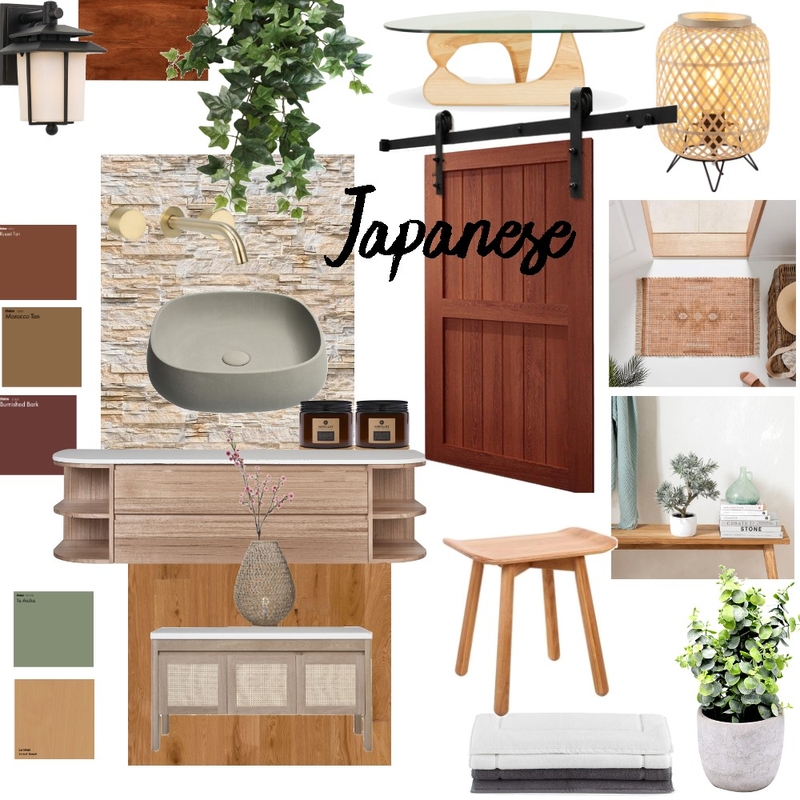 Japanese Style Mood Board by Tammy on Style Sourcebook