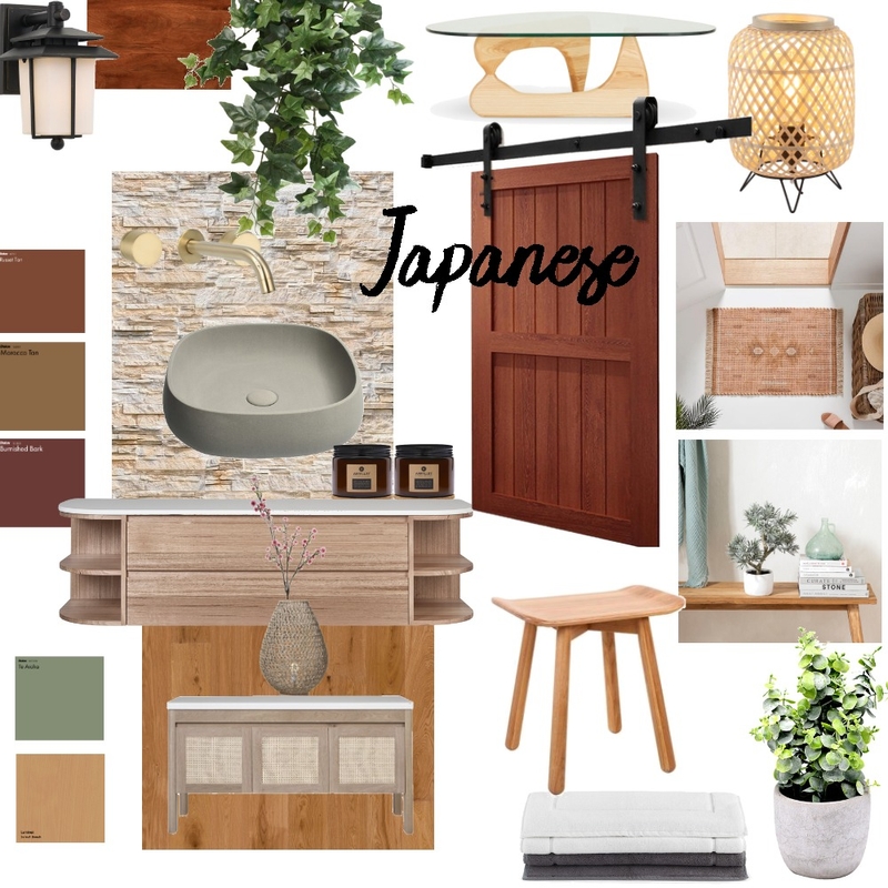 Japanese Style Mood Board by Tammy on Style Sourcebook