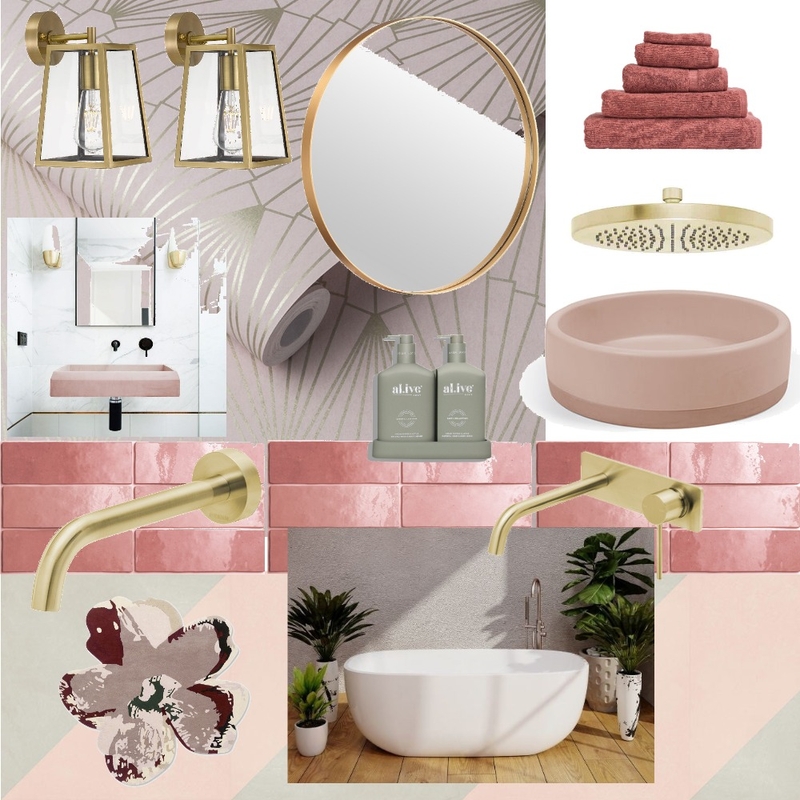 Bathroom Pink on Pink Mood Board by LJ Rees Interiors on Style Sourcebook