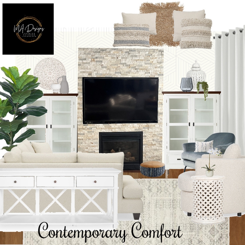 Contemporary Comfort Mood Board by mambro on Style Sourcebook