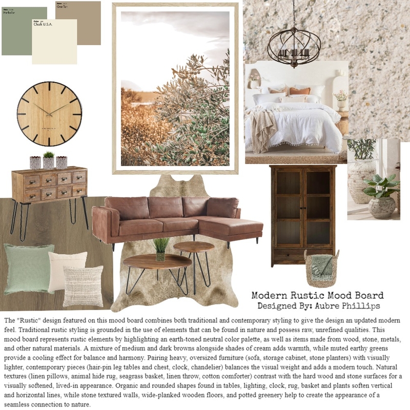 Modern Rustic Mood Board by ARPhillips on Style Sourcebook