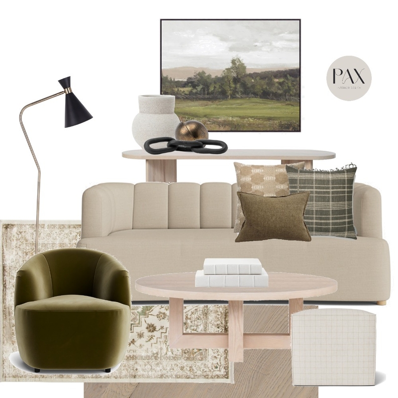 Warm Living Room Concept Mood Board by PAX Interior Design on Style Sourcebook