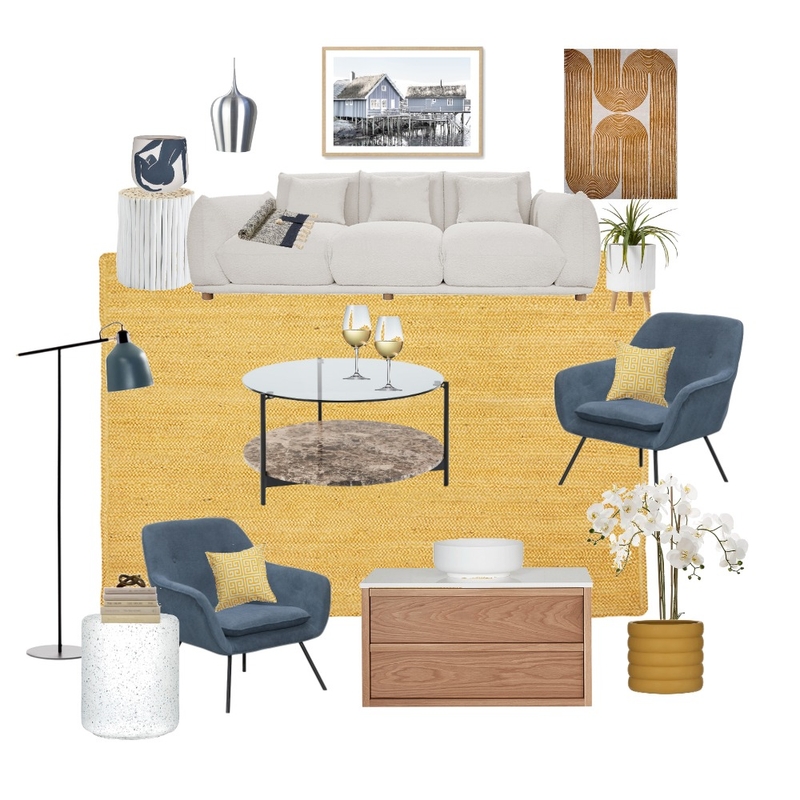 Bondi Yellow Mood Board by Rug Culture on Style Sourcebook