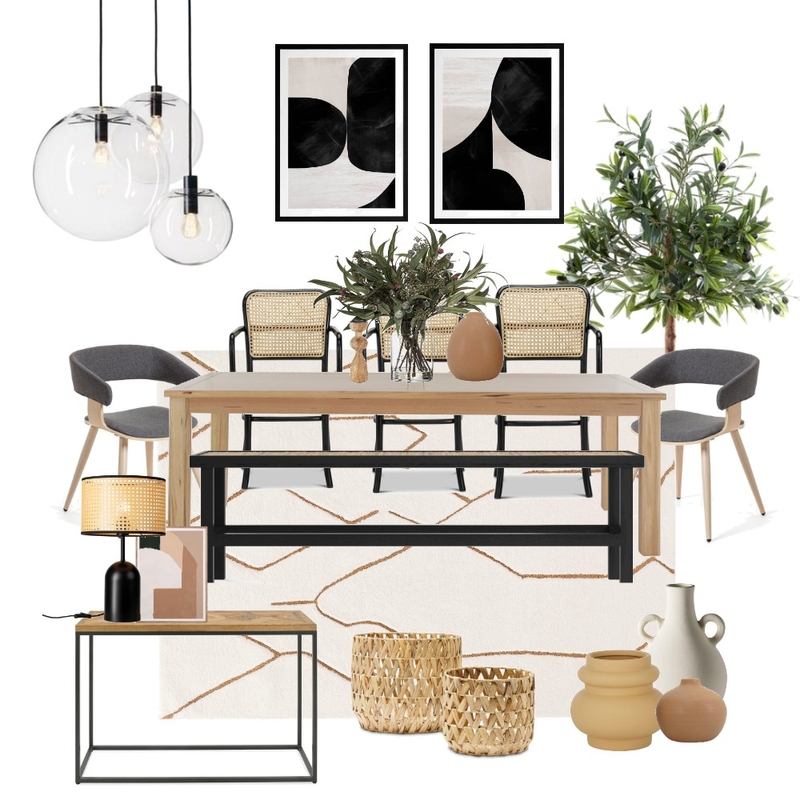 Mid Century / Scandinavian Dining Area Mood Board by Filhem Studio on Style Sourcebook