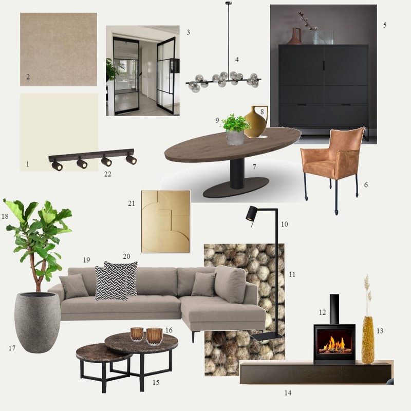 Living room sample board Mood Board by JudithBovens on Style Sourcebook