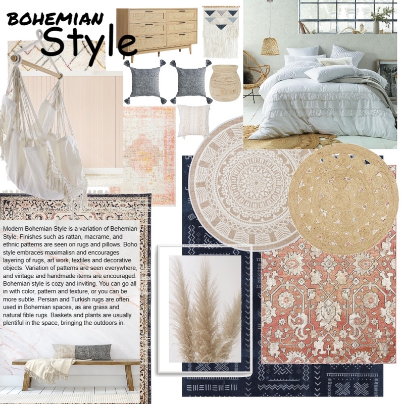 Bohemian Style Mood Board by Rachel VDK on Style Sourcebook
