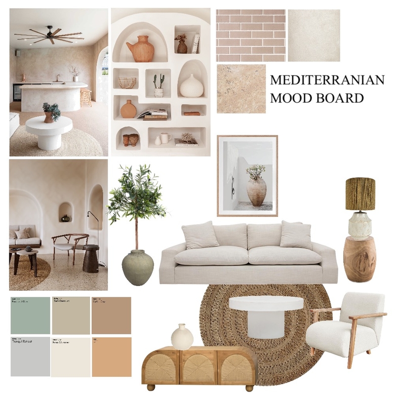 MEDITERRANEAN Mood Board by create with b. on Style Sourcebook
