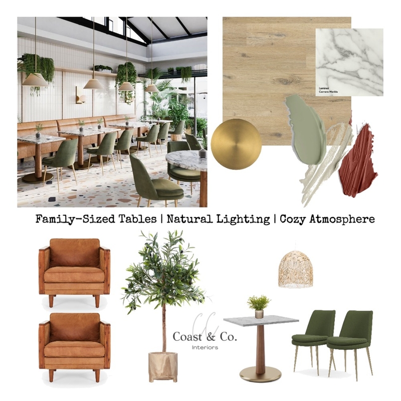 Modern Cafe Mood Board by Coast and Co. Interiors on Style Sourcebook