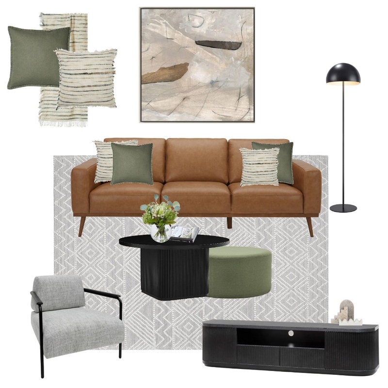 Amy Byrnes- 3 seater leather sofa option Mood Board by C Inside Interior Design on Style Sourcebook