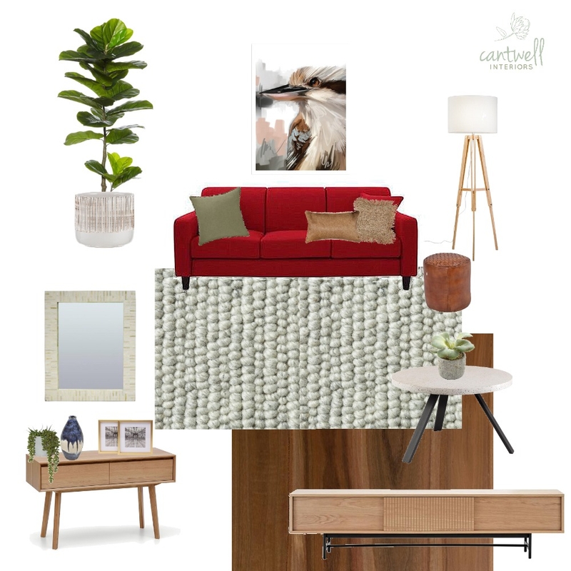 Modern red sofa Mood Board by Cantwell Interiors on Style Sourcebook