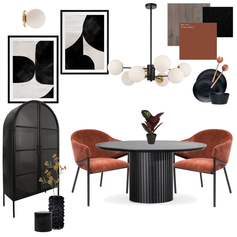 Ebony and Auburn Mood Board by Mosaiek Interiors on Style Sourcebook
