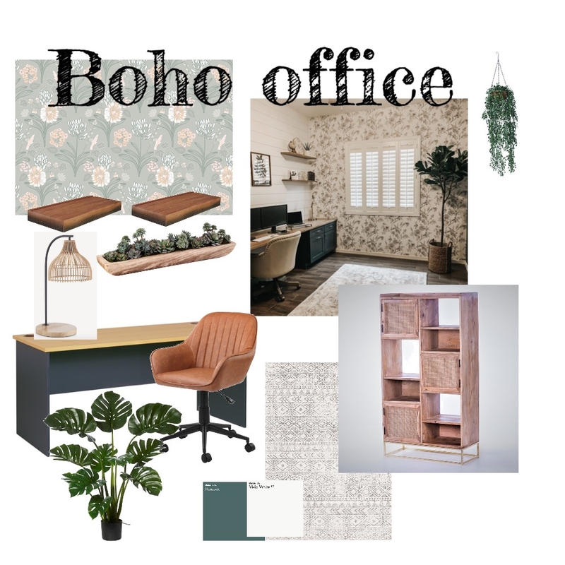 Boho office darker option Mood Board by darcievoorhees on Style Sourcebook