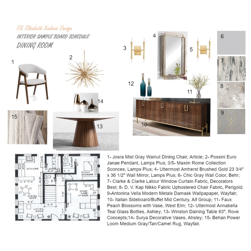 Dining room board final Mood Board by LisaUS on Style Sourcebook