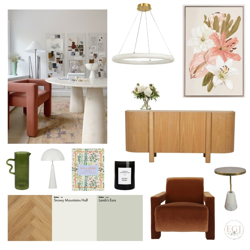 Studio Mood Board by Eliza Grace Interiors on Style Sourcebook