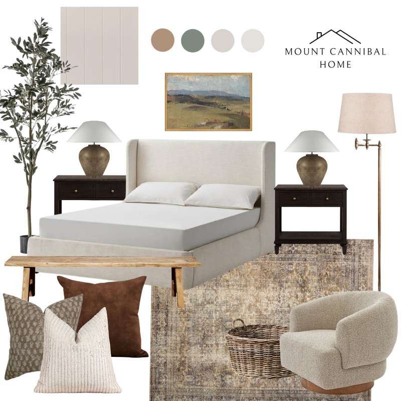 Classic Modern Rustic Master Bedroom Mood Board by Mount Cannibal Home on Style Sourcebook