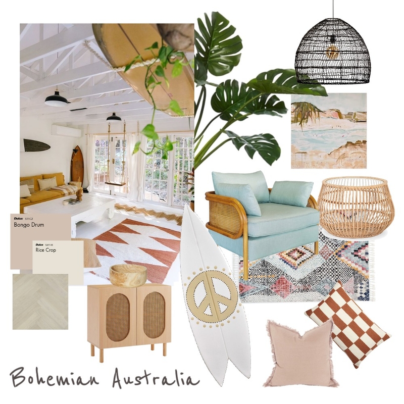 Bohemian Austrailia Mood Board by Sophia Foglia on Style Sourcebook