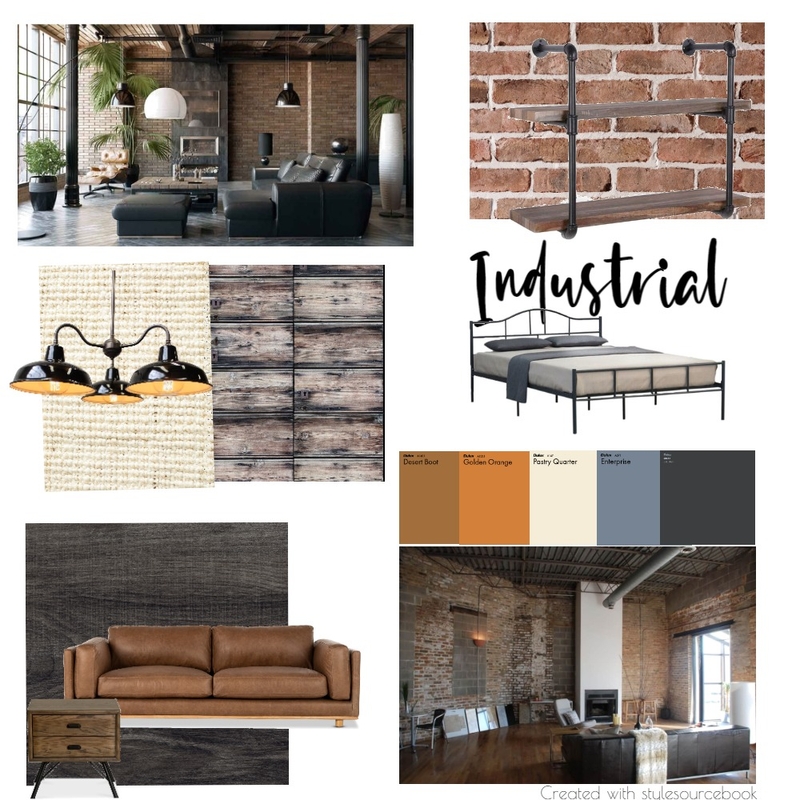 Industrial Mood Mood Board by Rob Prowse on Style Sourcebook