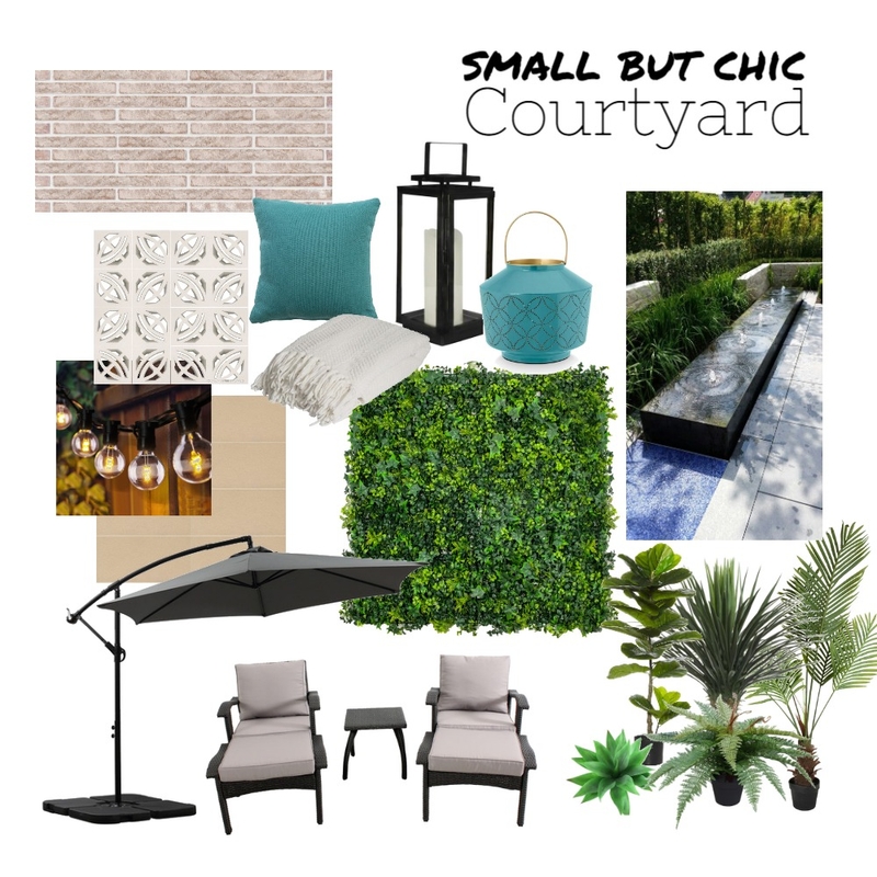 Small but Chic Courtyard Mood Board by drl86 on Style Sourcebook
