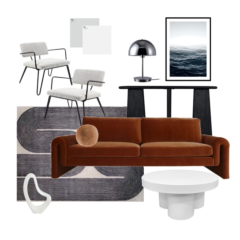 Accented Achromatic Living Room 6/2/23 Mood Board by Jefsie Khushu on Style Sourcebook