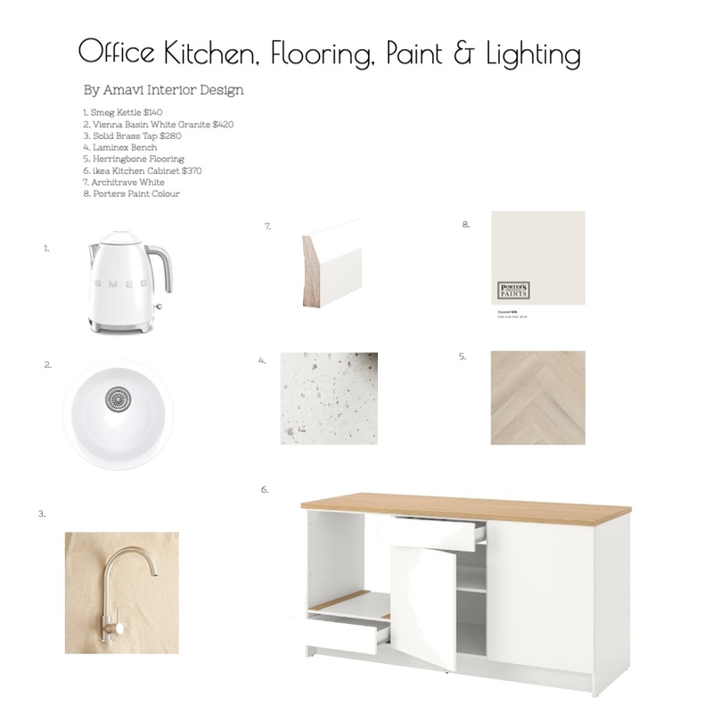 Office - Kitchen Amavi Interior Design Mood Board by AMAVI INTERIOR DESIGN on Style Sourcebook
