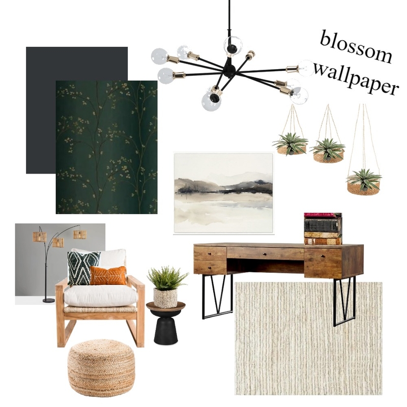 blossom wallpaper Mood Board by lincolnrenovations on Style Sourcebook