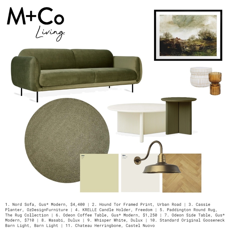 Vintage Era Mood Board by M+Co Living on Style Sourcebook