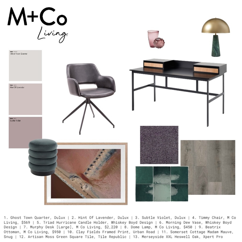 Moody and Masculine Mood Board by M+Co Living on Style Sourcebook