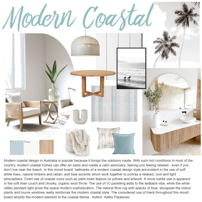 Coastal Luxe Mood Board by kathypackenas on Style Sourcebook