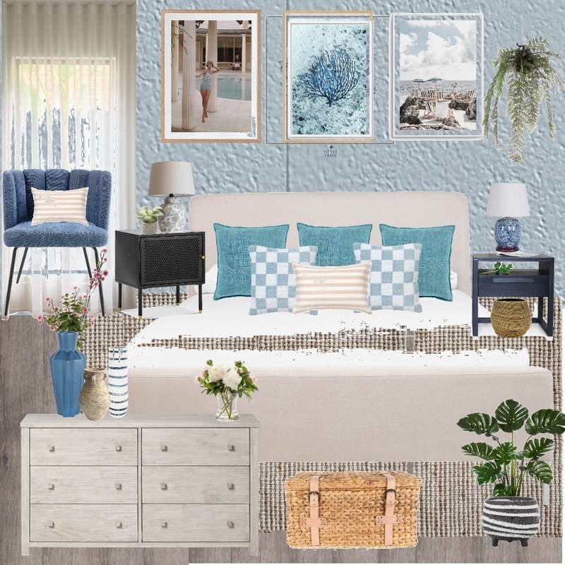 yamin bedroom in fresh blue Mood Board by israelay on Style Sourcebook