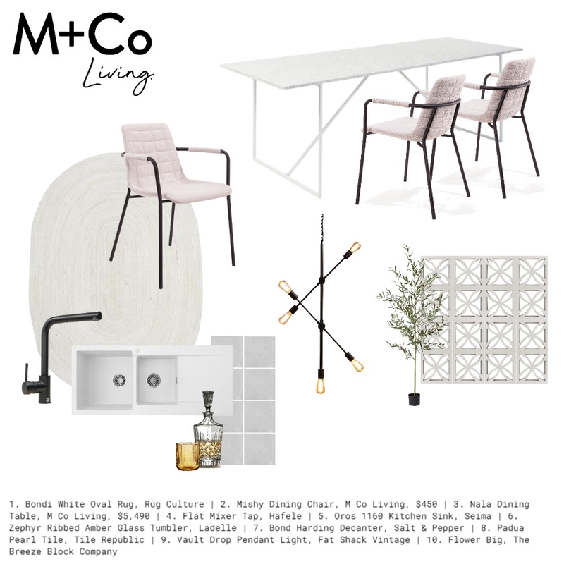Crisp White Mood Board by M+Co Living on Style Sourcebook