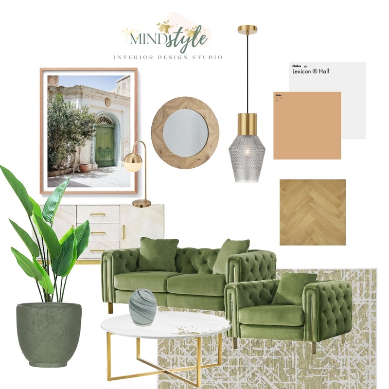 Green Goddess Mood Board by Shelly Thorpe for MindstyleCo on Style Sourcebook