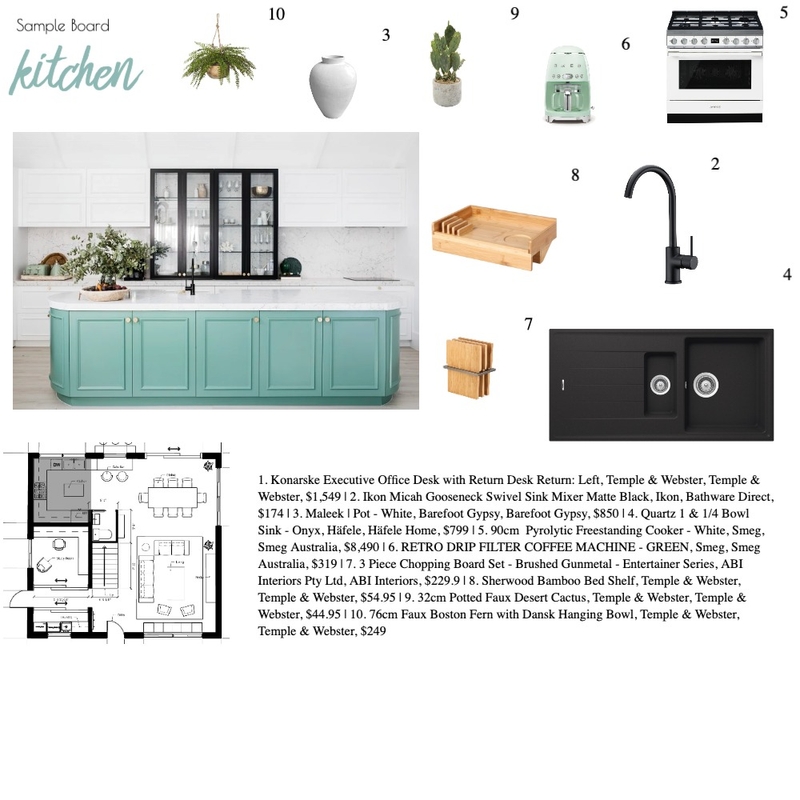 Assignment10-kitchen Mood Board by yiyaonie on Style Sourcebook