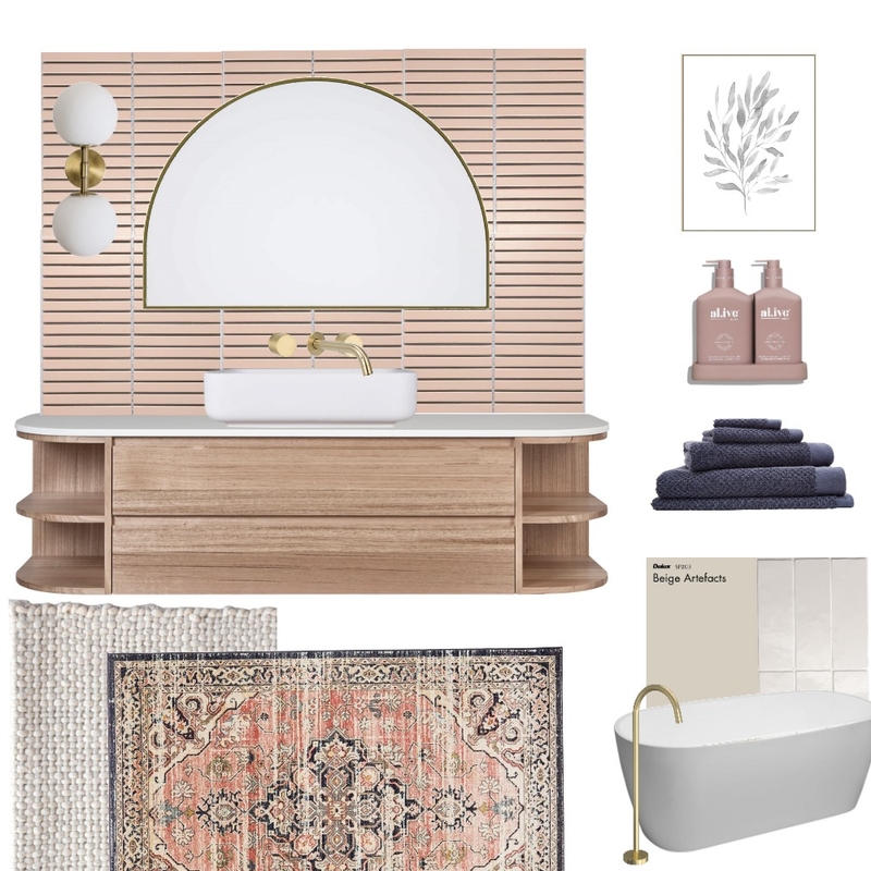 pink bathroom Mood Board by tyseer on Style Sourcebook