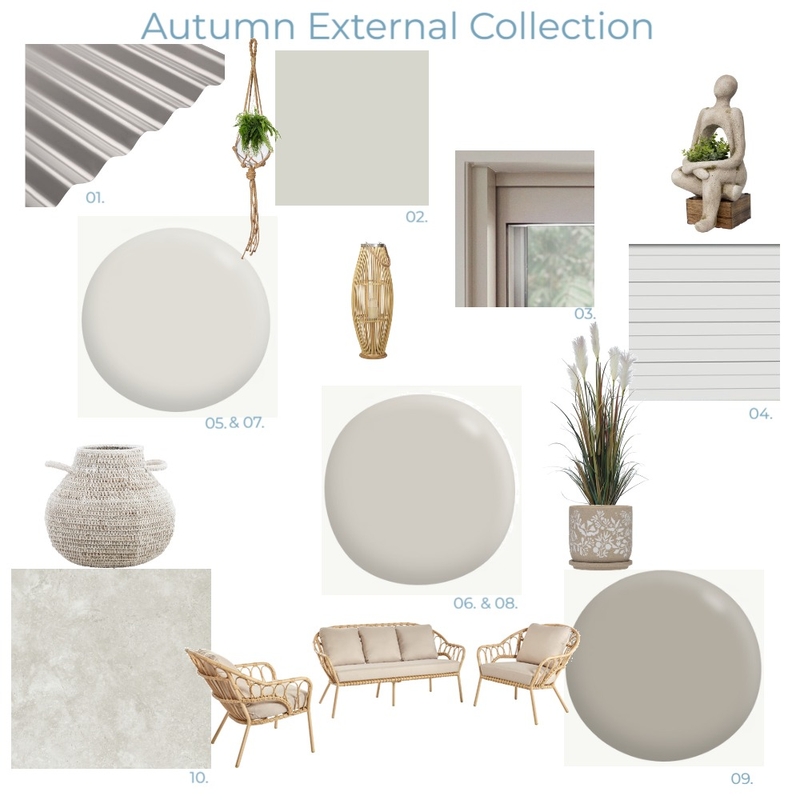 Autumn External Collection Mood Board by Altitude Homes on Style Sourcebook