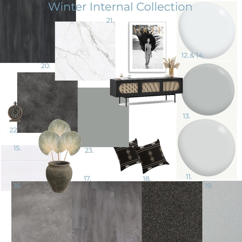 Winter Internal Collection Mood Board by Altitude Homes on Style Sourcebook