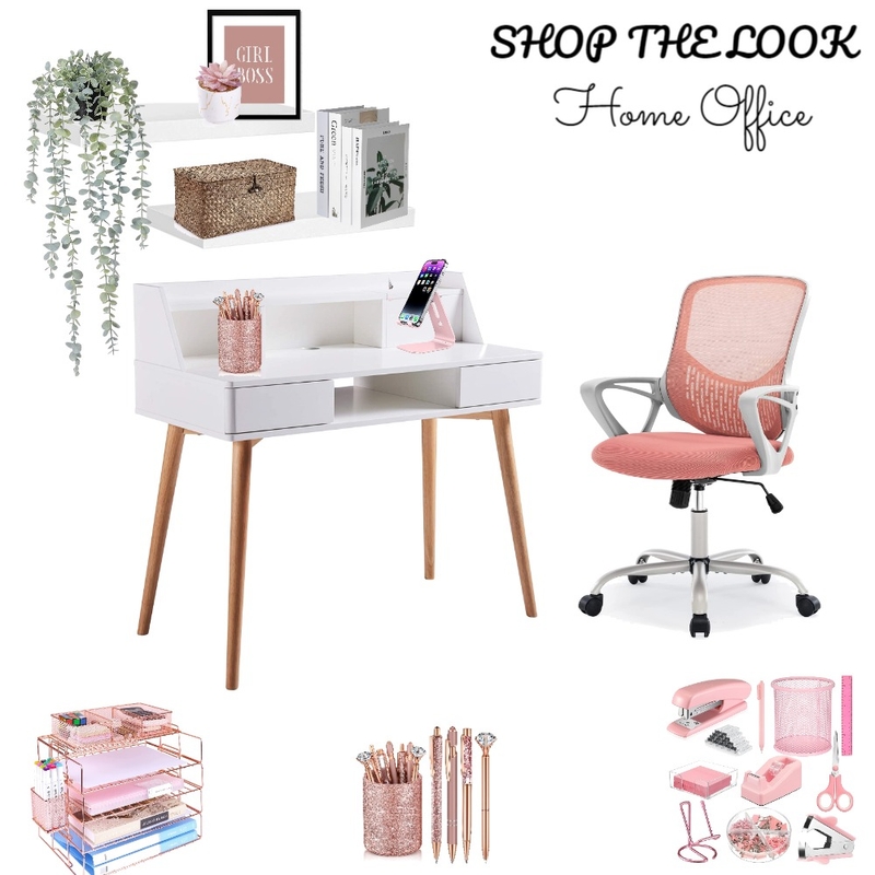 Chic Home Office Mood Board Mood Board by Bwty Designs on Style Sourcebook