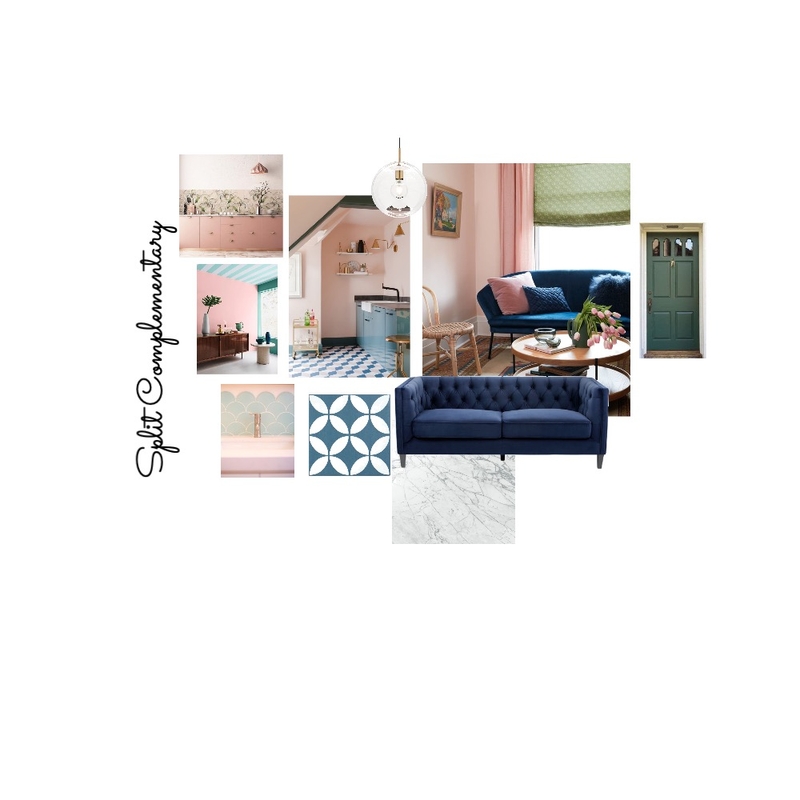 Split Complementary Mood Board by charlotte power on Style Sourcebook