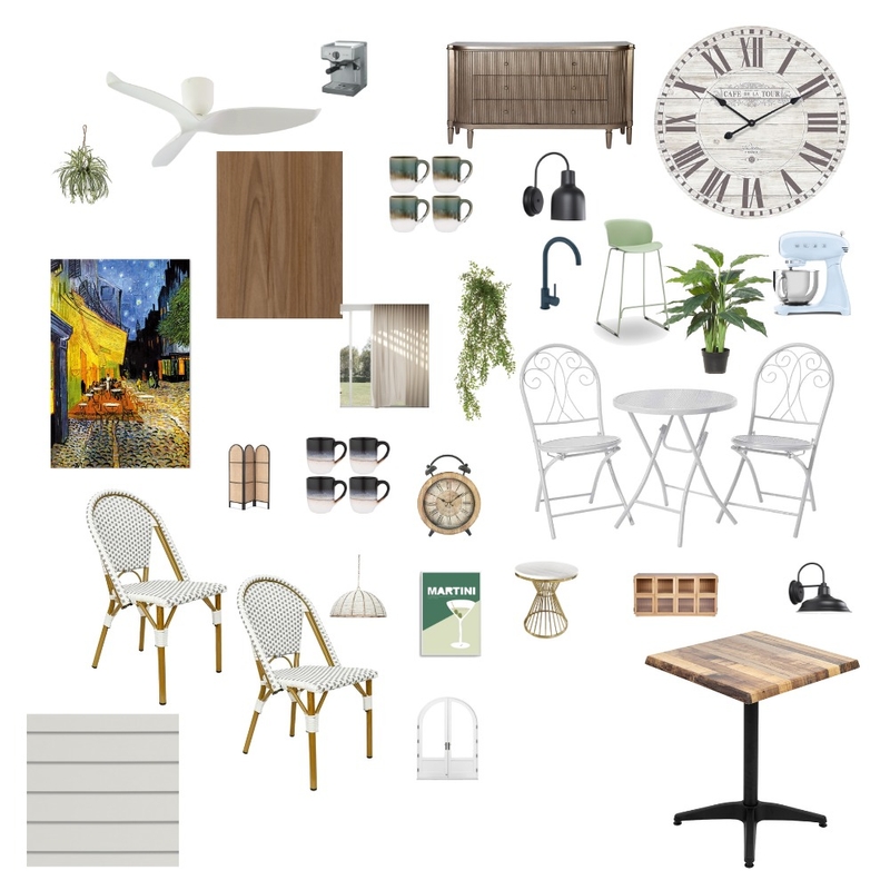 Cafe Mood Board by islairw on Style Sourcebook