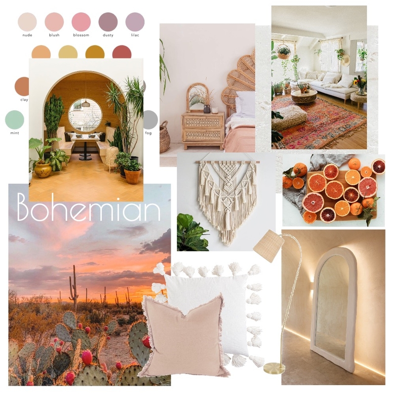 Bohemian Inspiration Mood Board by Chris on Style Sourcebook