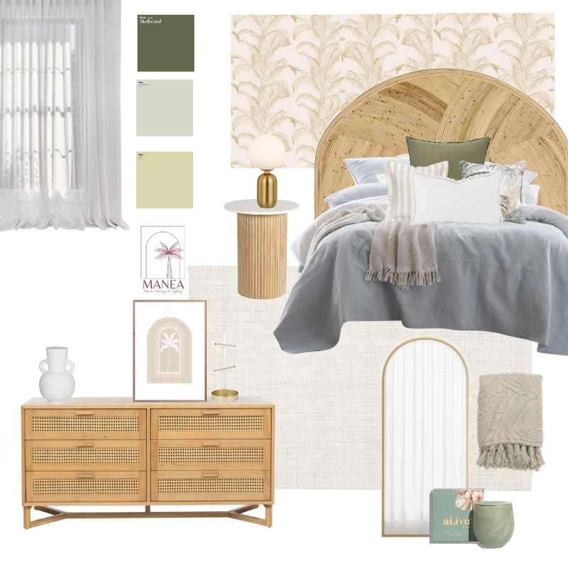 Coastal Guest bedroom Mood Board by Manea Interiors on Style Sourcebook