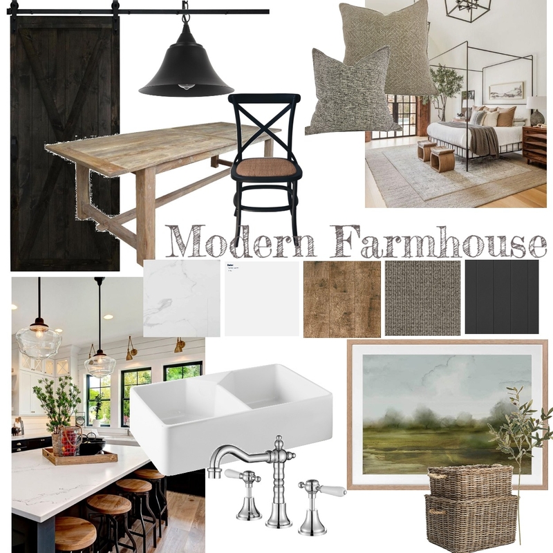 Modern Farmhouse Mood Board by tahliaford on Style Sourcebook