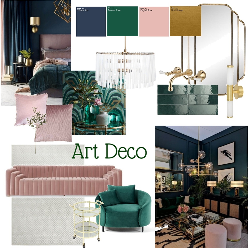 Art Deco Mood Board by tahliaford on Style Sourcebook