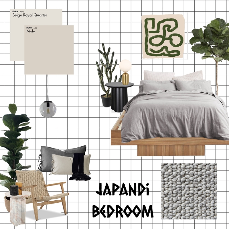 japandi bedroom Mood Board by Litha on Style Sourcebook