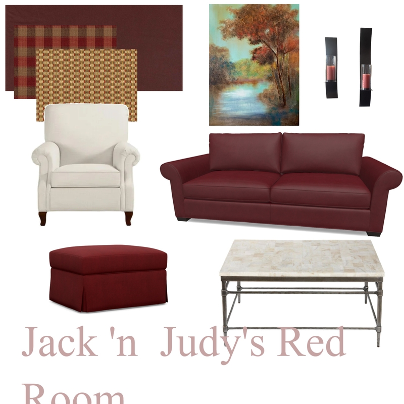 Jack & Judy's Red Room Mood Board by lauramarindesign on Style Sourcebook